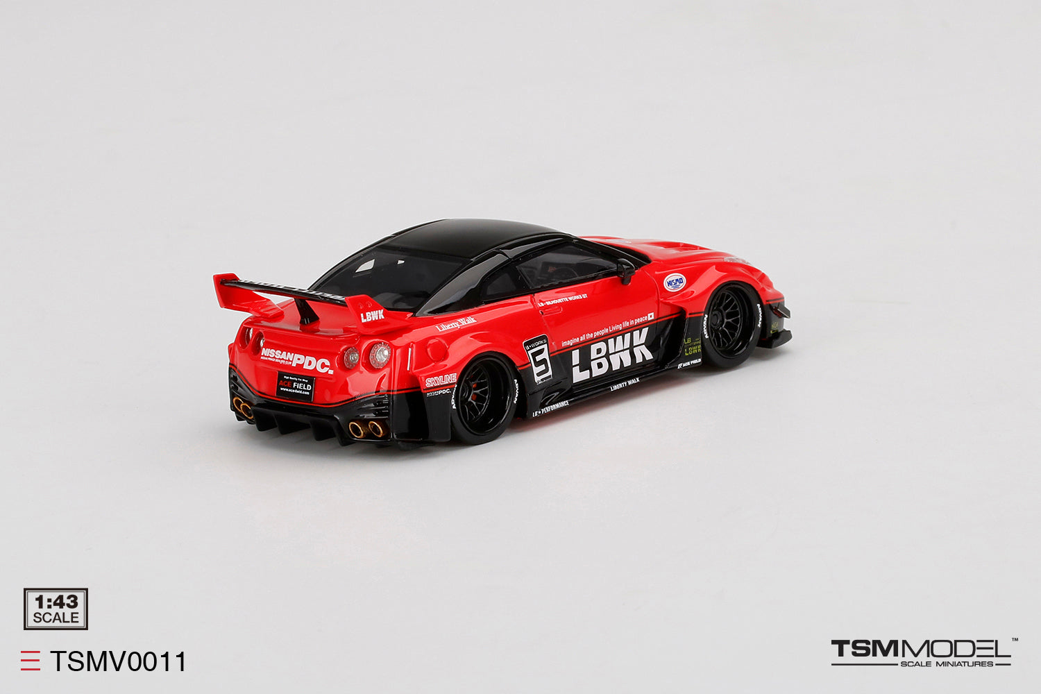 TSM Model 1:43 Scale LBWK Nissan 35GT-RR Ver.1 Silhouette – Scale